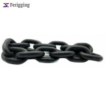 China Overhead Lifting 13mm High Strength EN818-2 G80 20Mn2 Blacken Alloy Overhead Lifting Chain for sale