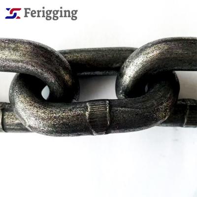 China Overhead Lifting Iron En8182 16mm Standard Alloy Good Quality Grade80 Grade 100 Lifting Anchor Chain for sale