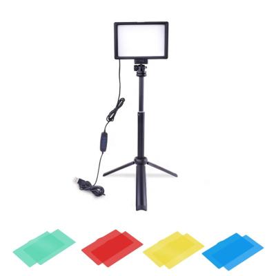 China PORTABLE 4 Color Filters 120 LED Brightness Adjustable Photography Fill Video Light for sale