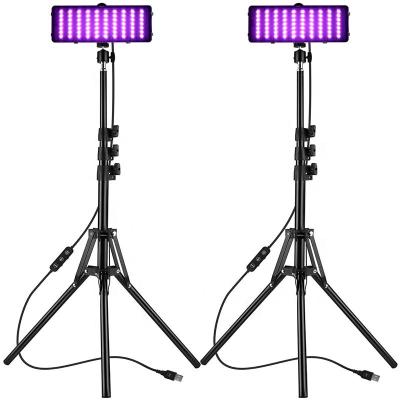 China 2 Packs Dimmable RGB Professional Video Conference Kit PORTABLE Lighting LED Panel Video Light for sale