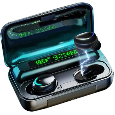 China Genuine BT5.0 IPX7 Earbud In-Ear Wireless Rechargeable Waterproof Headphones With 1800mAh USB Power Bank Charging Case for sale