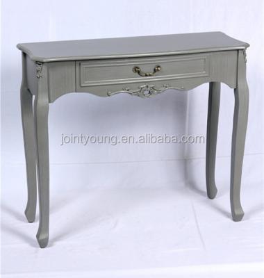 China Vintage Eco-Friendly French Distressed Wood Console Table for sale