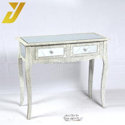 China Strong Hot Selling Retro Shabby Wood And Mirror Console Table for sale