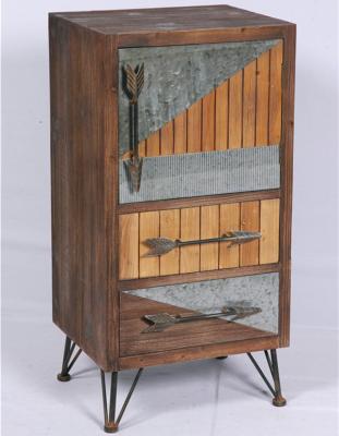 China Eco - Friendly Vintage Asian Storage Cabinet Antique Furniture With Metal Legs for sale