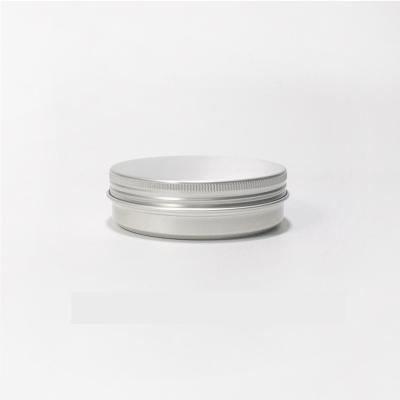 China Cosmetic Silver 100ml Candle Tin Box Tin Jar With Aluminum Screw Lid Tea Candy Mint Lip Balm... for sale