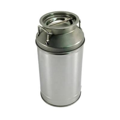 China Custom Printing Metal Tin Box Tin Jar Tea Handle Gift Cookie Coffee Tea Storage for sale