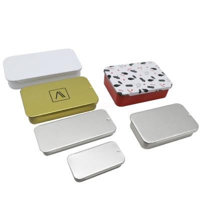 China Food Grade Tin Box For Mint Candy Tin Box For Mint Candy Small Decorative Slide Custom Printing Top Lip Balm for sale