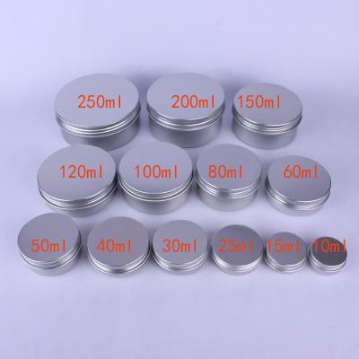 China Mint Aluminum Cosmetic Lip Balm Air Tight Candy Tea...2oz 60g Tea Candy Mint Can Screw Lid Tin Box for sale