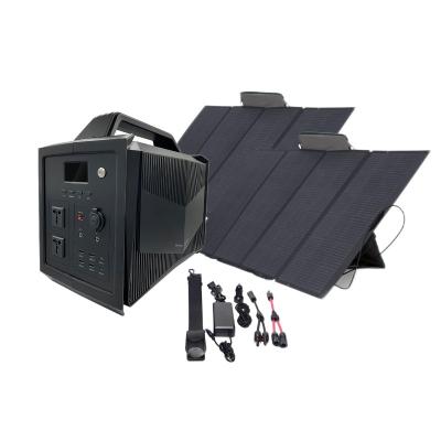 China Off Grid Mini Home Portable Solar Power Station 3kw Solar Wind Power System Lithium Battery Hybrid Power Station 3000WH for sale