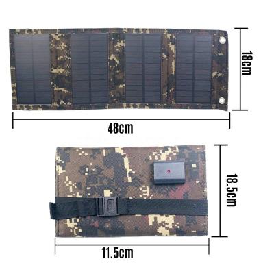 China Foldable Portable Solar Panel 10W PET Battery Charger with USB Port for Mobile Phone Power Bank Car Boat for sale