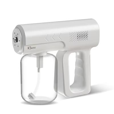 China Nano Spray Gun K5 Portable Rechargeable Cordless Mini Air Disinfect Electric Alcohol Nano Mist Mosquito Repellent Power Spray Atomizer Gun for sale