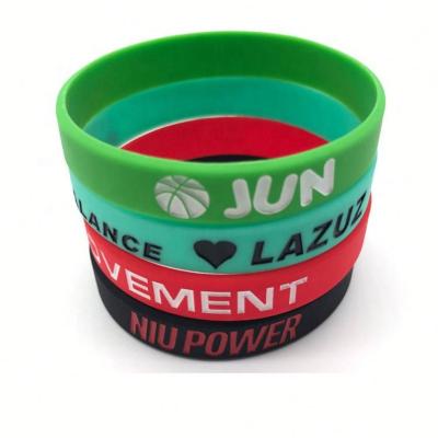 China Europe Fashion Customized Silicone Wristband Silicone Wristband Professional Manufacturer for sale