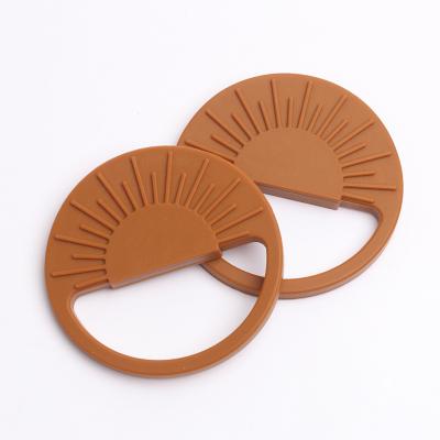 China New Design Eco-friendly Amazon Sun Shape BPA Free Silicone Food Grade Teething Toys Baby Teether Wholesale for sale