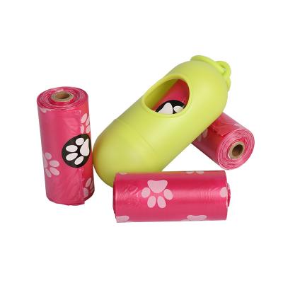 China 8 Viable Rolls Portable Large, Medium and Small Dog Waste Bag Cat Waste Bag Dog Feces Collection Bag Pet Waste Bag Portable for sale