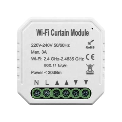 China Tuya smart home wireless curtain switch touch remote control switch wifi module for curtain wifi module 46x46x18mm for sale