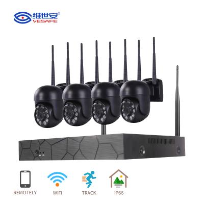 China Vesafe Indoor Outdoor Wifi Waterproof Surveillance Camera IP 3MP 360 Degree OEM System Wireless Nvr Kit Security Camera à venda