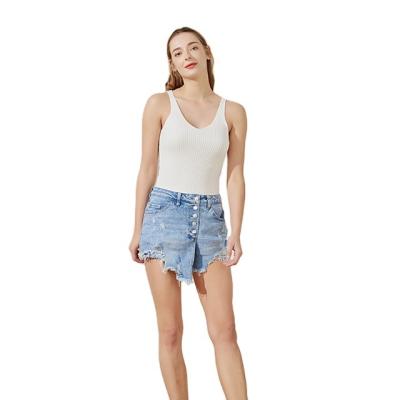 China Wholesale Competitive Price Denim Culotte Skirt Jean Shorts Women For Women Jeans QUICK DRY for sale