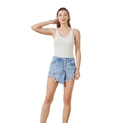 China Factory Made QUICK DRY Hole Culotte Denim Panty Broken Skirt Plus Size Jean Shorts Sexy Shorts Jeans for sale