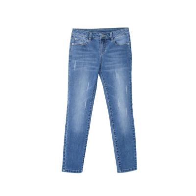 China New Product QUICK DRY Wholesale Fashion Pencil Tight Vintage Denim Straight Pants For Women for sale