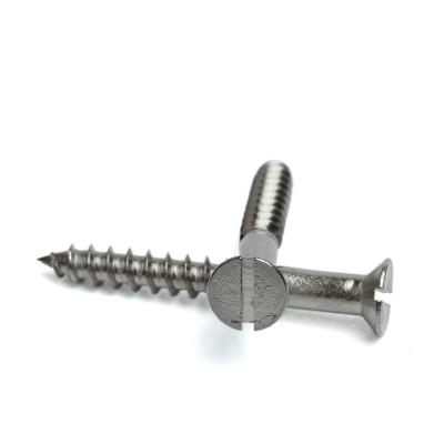 China Flat Slotted Self Tapping Screw Lag Screw DIN97 Countersunk Head Wood Screw for sale