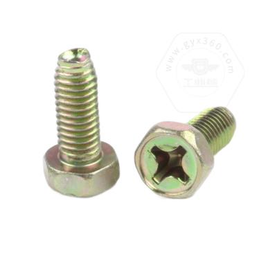 China HEX OEM Hex Head Thread Bearing Screws Cross Recessed Self Tapping Triangular GB6563 Screws for sale