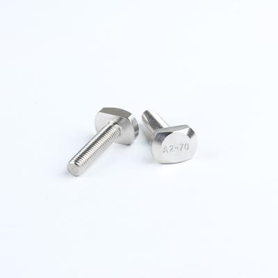 China Stainless Steel Bolts For T-slot Stainless Steel T-head Bolts T Head Screw GB37 for sale