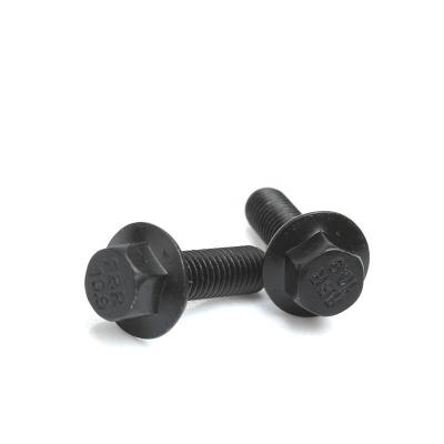 China Industry Hexagon Bolts With High Tensile Flange Bolts And Nuts Black Galvanized Flange Bolts Rating 10.9 for sale