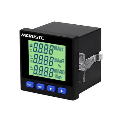 China Auto LCD Display Multifunction Electric Energy Analyzer AC Digital Panel Power Meter 100-380V MC72-3-EY for sale