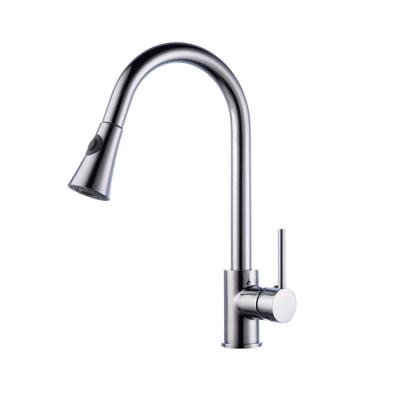 China Wholesale Thermostatic Sink Faucet Kitchen Faucets Brass Pull Down Sprayer Sink Faucet For Bar Laundry Farm for sale