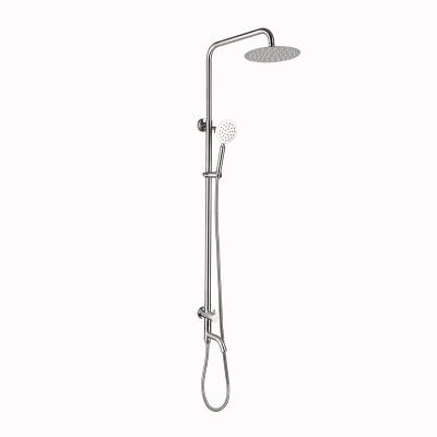 China With Slide Bar Southeast Asia Stainless Steel SUS304 Shower Set Single Cold Shower Faucet for sale