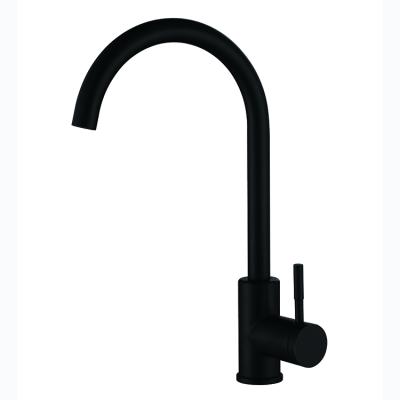 China Thermostatic Faucets Black Oxide Coated Stainless Steel SUS304 Kitchen Faucet Pillar Sink Mixer for sale