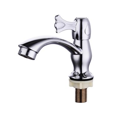 China JinHome Metered Cold Basin Faucets Taps Zinc Alloy Bathroom Basin Faucet Cold Water Bathroom Faucets Faucet for sale