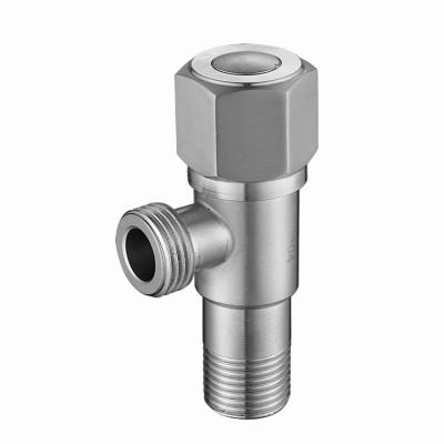 China 1/2 Inch One Way Angle Stop Valve Water Concession Valve SUS304 Stainless Steel General Bathroom Angle Valve for sale