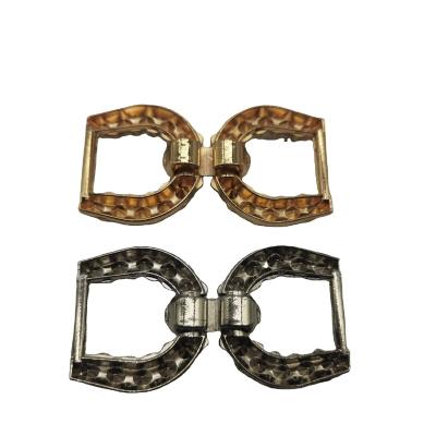 China Hot Shoe Buckle New Promotion Style Shoes Crystal Rotating Accessories Crystal Pearl Shoe Buckle for sale