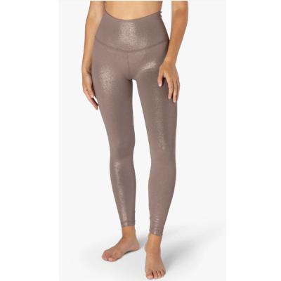 China OEM Breathable Glitter Recycled Hip Lift High Waisted Yoga Legging for sale