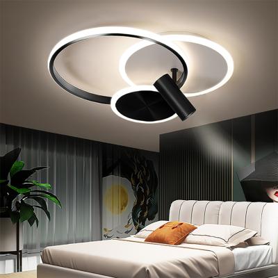 China Lighting Works New Design Lighting Dimmable Kids Room Aluminum Black Modern Led Ceiling Lights For Living Room for sale