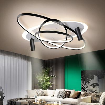 China Lighting Works Shine Newcomer Ring Modern Led Ceiling Light Acrylic For Indoor Lighting for sale