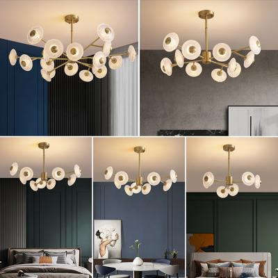 China Lighting Works Modern Style New Design Acrylic Decorative Led Chandelier Pendant Lamp For Bedroom for sale