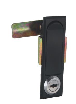 China Black Powder Coated Cabinet Door Lock Plane Garage Door Handle Lock For ToolBox for sale