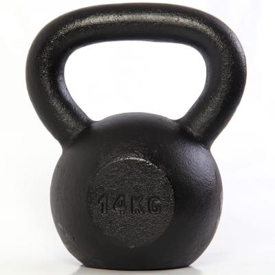 China Cast Iron Spray Painted Black Cast Iron Kettle Bell for sale