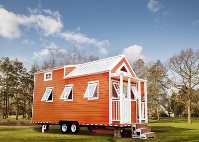 China Prefab Luxury Light Gauge Tiny House On Wheels AS Standard Trailer House for sale