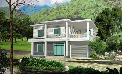 China Casa modular de acero ligero Casa prefabricada de construcción rápida Casa prefabricada de 4 dormitorios en venta