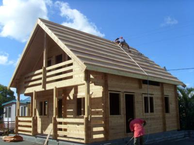 China Tropische vochtventilatie Overwater bungalow / modulaire bungalowhuizen Te koop