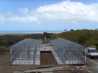 China A armação de aço leve pré-fabricou a instalação rápida das casas para o bungalow à venda