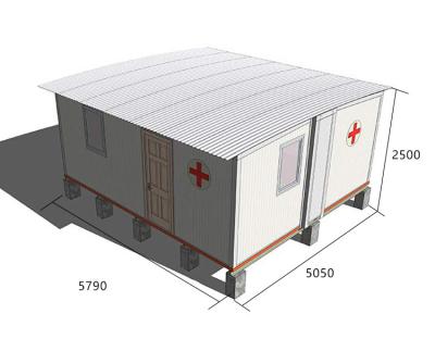 Chine Chambre isolée à panneaux sandwich personnaliser maison préfabriquée bien isolée maisons modulaires pour l'hôpital à vendre