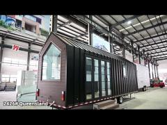 Cheap Prefab Tiny House With Solar Panels 2 Bedrooms 2 Bathrooms Mobile Home For Sale