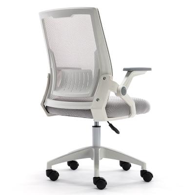 China (Size) Zhejiang Mesh Fabric High Quality Adjustable Back Comfortable White Luxury Mid Office Chair for sale