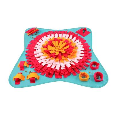 China Dog Felt Viable Nosework Toy Pet Feeding Foraging Mat Sniffle Dog Mat Pet Snuffle Mat for sale