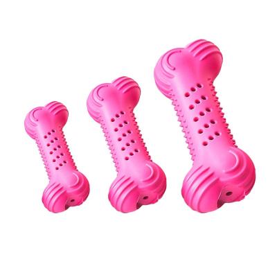 China Stocked Wholesale Dog Toys Bones Chew Natural Rubber Bone Dog Toy for sale