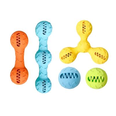 China Stocked 2022 New Arrivals 5 Pack Natural Rubber Dog Bone Toys Set Dog Puzzle Toy for sale